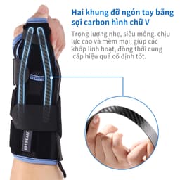 Thumbnail Đai đeo bảo vệ cổ tay và bàn tay VELPEAU với nẹp Spica hỗ trợ điều trị hội chứng De Quervain, hội chứng cổ tay, viêm khớp, viêm cơ, vết thương và giảm đau chấn thương thể thao. 4