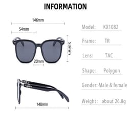 Thumbnail Kính đa giác cá nhân VEITHDIA Kính râm nam nữ Kính râm phân cực chống tia cực tím KX1082 2