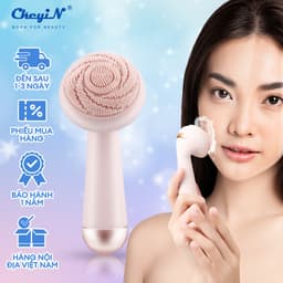 Thumbnail CkeyiN Máy rửa mặt hoạt động điện có đầu lăn mát xa silicone chống thấm nước sạc USB tiện lợi MR568 2
