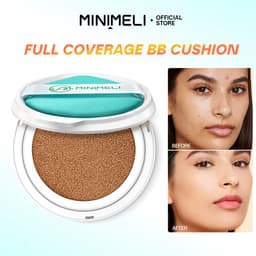 Thumbnail Minimeli BB Cushion Refill Full Cover Lỗ hổng Kem chống nắng Trang điểm mặt với Air Cushion Puff 1