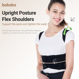Thumbnail Babaka Tư Thế Corrector Nẹp Lưng Hỗ Trợ Thắt Lưng Dây Đeo Hiệu Chỉnh Lưng Thoáng Khí Thẳng Eo Chỉnh Hình Thắt Lưng Chỉnh Hình Đúng Chỉnh Hình Ngăn Ngừa Hunchback Vai Mở 2