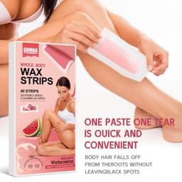 Thumbnail RUOALL 40 miếng giấy sáp tẩy lông siêu mạnh - tẩy lông nhanh, thích hợp cho làn da nhạy cảm, phổ biến khắp cơ thể, mịn màng lâu trôi 1