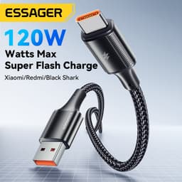 Thumbnail Cáp Usb Essager 120W Type C cho dây sạc nhanh xiaomi 6A 2
