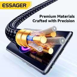 Thumbnail Cáp Usb Essager 120W Type C cho dây sạc nhanh xiaomi 6A 4