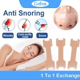 Thumbnail Cofoe Thở Phải Dải Mũi Chống Ngáy Dải Hỗ Trợ Giấc Ngủ Dễ Dàng Mất Ngủ Thông Gió Miếng Dán Miếng Dán Di Động Mềm Mại Mặc Cá Nhân Đóng Gói Thông Gió Miếng Dán 1