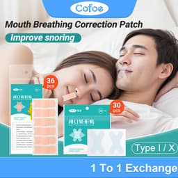 Thumbnail Miếng dán chống ngáy Cofoe Đóng miệng Chỉnh sửa hô hấp Nhẹ thoáng khí Mũi ngủ Đóng chỉnh hình 1