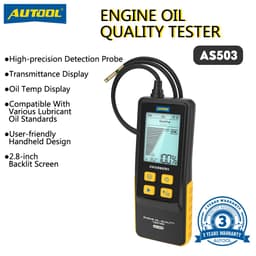 Thumbnail AUTOOL AS503 Dầu bôi trơn ô tô Máy Diesel Động cơ xe Dầu bôi trơn Công cụ phân tích chất lượng Tự động sửa chữa và bảo trì 1