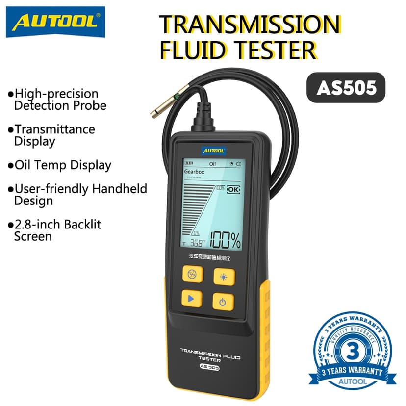 Ảnh AUTOOL AS505 ATF Trao Đổi Truyền Dầu Bút Thử Màn Hình Hiển Thị Kỹ Thuật Số Cho Xăng & Diesel Động Cơ Xe Truyền Động Dụng Cụ Sửa Chữa 1