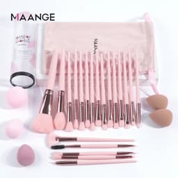 Thumbnail Bộ cọ trang điểm chuyên nghiệp MAANGE 20 chiếc kèm 5 miếng Mút trang điểm và túi đựng đồ trang điểm 52000 1