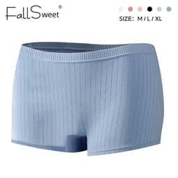 Thumbnail Fallsweet Quần Lót Boxer cotton Lưng Vừa Mềm Mại Màu Trơn Chống Liền Mạch Gợi Cảm Cho Nam Và Nữ 3