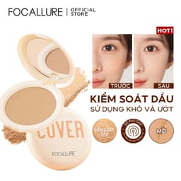 Thumbnail Phấn nền dạng nén chất lì FOCALLURE bổ sung vitamin C kiềm dầu cho da mặt 9g 1