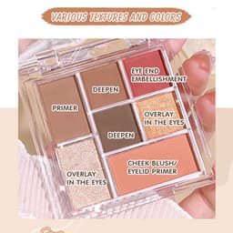 Thumbnail Bảng Màu Toàn Diện Bảy Màu Blusher Hightlight Contour Làm Sáng Lâu Dài Trang Điểm Phấn Mắt Bảng Tự Nhiên Trang Điểm Làm Đẹp Mỹ Phẩm 3