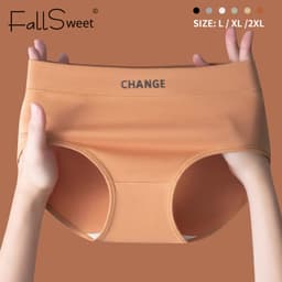 Thumbnail FallSweet 40-75KG Quần Lót cotton Lưng Vừa Mềm Mại Thoáng Khí Cỡ Lớn l-2xl Thời Trang Cho Nữ 1