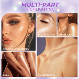 Thumbnail Minimeli Highlighter Powder Long lanh Chống thấm nước Shimmer Blush Multi-Part Highlighting Women Face Body Beauty Makeup 4