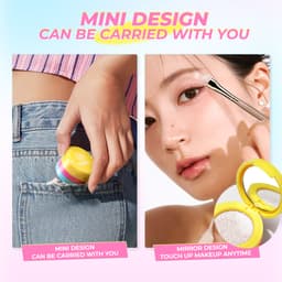 Thumbnail Minimeli 3 TRONG 1 Blush Palette Lấp Lánh Highlighter Smudge Tự Nhiên Phấn Mắt Lâu Dài Chiếu Sáng Mặt Trang Điểm 2