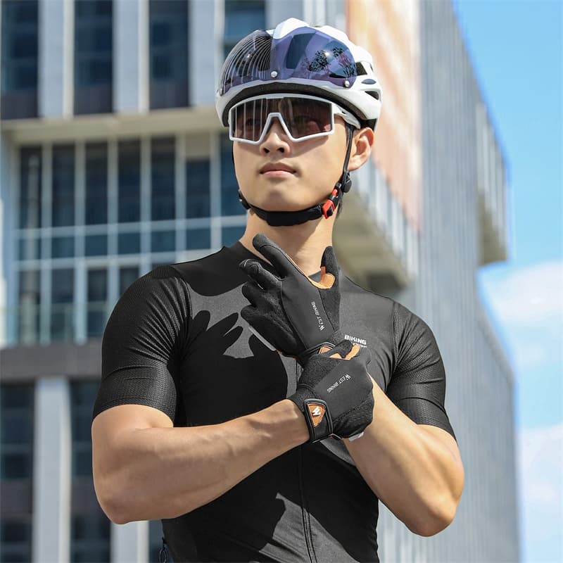 Ảnh WEST BIKING - Găng tay đi xe đạp thể thao ngoài trời, Full Finger, MTB, Xe máy, Chống sốc, Thoáng khí 4
