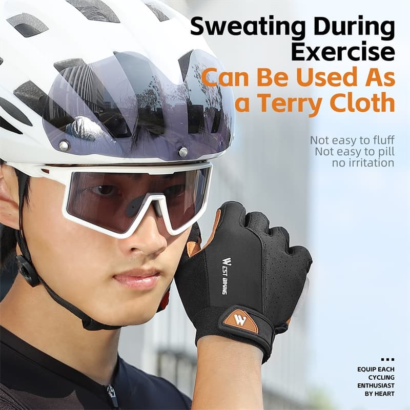 Ảnh WEST BIKING - Găng tay đi xe đạp thể thao ngoài trời, Full Finger, MTB, Xe máy, Chống sốc, Thoáng khí 3