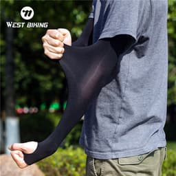 Thumbnail Găng ống tay áo WEST BIKING bằng vải lạnh chống tia UV thích hợp khi đi xe đạp 2