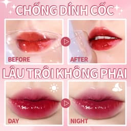 Thumbnail KIMUSE 9 màu Gương tùy chọn Lip Glaze Nước dưỡng ẩm Son bóng Toot Lip Tint Trang điểm môi lâu trôi 4