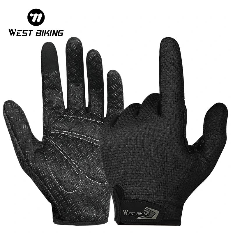 Ảnh Găng tay WEST BIKING thoáng khí lái xe máy đi xe đạp chống trượt thời trang nam 1