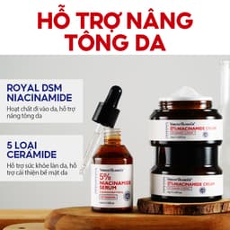 Thumbnail ROYAL DSM Niacinamide & 5X Ceramide 2PCS VIBRANT GLAMOUR 5% + 8% Niacinamide + 3X Centella，Làm Trắng Nhanh & Mờ Đốm Đen, Tàn Nhang & Giảm Sự Tích Tụ Melanin $ Nuôi Dưỡng Sâu & Giảm Đỏ Da, 30ml + 30g 1