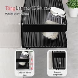 Thumbnail Meidoo Giá đựng đồ phòng tắm kệ giá vệ sinh có thể tháo rời lắp đặt không khoan dễ sử dụng 4