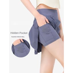 Thumbnail CAMEL CROWN Váy thể thao thông thường dành cho nữ Quần lót nhẹ thoáng khí Váy Quần ba phần tư 2