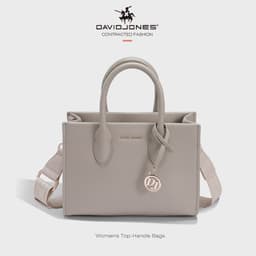 Thumbnail David Jones Paris 2025 Xuân Hè Bộ Sưu Tập Mới Vải Giả pu Top Tay Cầm Dành Cho Nữ Đeo Ngang Túi Da pu Nữ Mềm Mại Và Mềm Mại 2