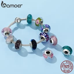 Thumbnail Hạt charm BAMOER bằng bạc 925 dùng làm vòng đeo tay DIY 4