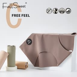 Thumbnail Fallsweet Combo 3 7A Mulberry Silk Quần Lót Giữa Eo Liền Mạch Quần Đùi Nâng Hông Thoáng Khí Kháng Khuẩn Quần Lót Thể Thao Yoga 4