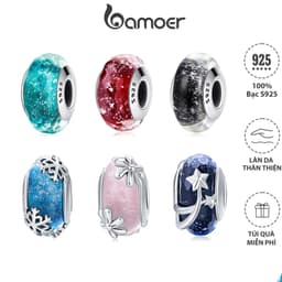 Thumbnail Hạt charm BAMOER bằng bạc 925 dùng làm vòng đeo tay DIY 1