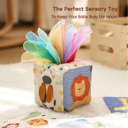 Thumbnail Bé Montessori Đồ Chơi Magic Hộp Khăn Giấy Giáo Dục Hoạt Động Học Tập Cảm Giác Đồ Chơi Cho Trẻ Em Vui Nhộn Kotak Khăn Giấy Bận Rộn Ban Trò Chơi Cho Bé 3