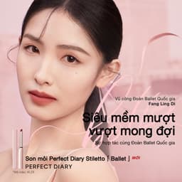 Thumbnail Son môi Silver Stiletto PERFECT DIARY dưỡng môi căng bóng Spotlight Shiny cao cấp 0.8g 2