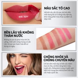 Thumbnail Kimuse Peel Off Lip Liner Stain 12 Giờ Mỹ Phẩm Lâu Dài Chống Thấm Nước Sắc Tố Cao Lột Môi Tint 3