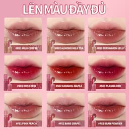 Thumbnail Kimuse 2 Cái / bộ Gương Lip Glaze Set Dưỡng Ẩm Nước Son Bóng Lâu Dài Trang Điểm Môi 4