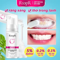 Thumbnail RtopR Kem Làm Trắng Răng An Toàn Cho Sức Khỏe Chiết Xuất Bạc Hà Chất Lượng Cao Serum Làm Trắng Răng Loại Bỏ Vết ố Vàng 60Ml 1