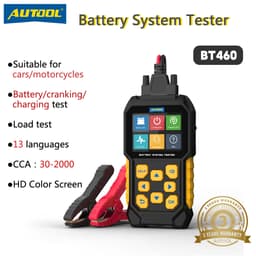 Thumbnail AUTOOL BT460 Màn Hình Hiển Thị Nhiều Màu Sắc 12V 24V Kiểm Tra Pin Xe Máy Phân Tích Cho Xe Ô Tô Xe Tải Hạng Nặng TFT 4Inch Đa Năng kiểm Tra Pin 1