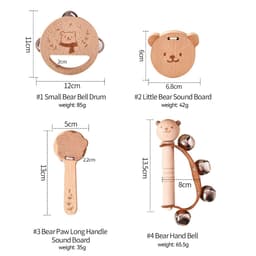 Thumbnail Hình Gấu Nhạc Cụ Trẻ Em Giáo Dục Sớm Nhạc Cụ Gõ Đồ Chơi Gấu Nhỏ Ringdrum 2