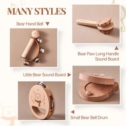 Thumbnail Hình Gấu Nhạc Cụ Trẻ Em Giáo Dục Sớm Nhạc Cụ Gõ Đồ Chơi Gấu Nhỏ Ringdrum 4