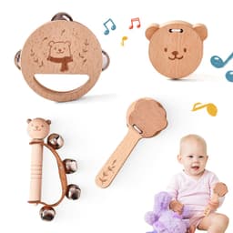 Thumbnail Hình Gấu Nhạc Cụ Trẻ Em Giáo Dục Sớm Nhạc Cụ Gõ Đồ Chơi Gấu Nhỏ Ringdrum 1