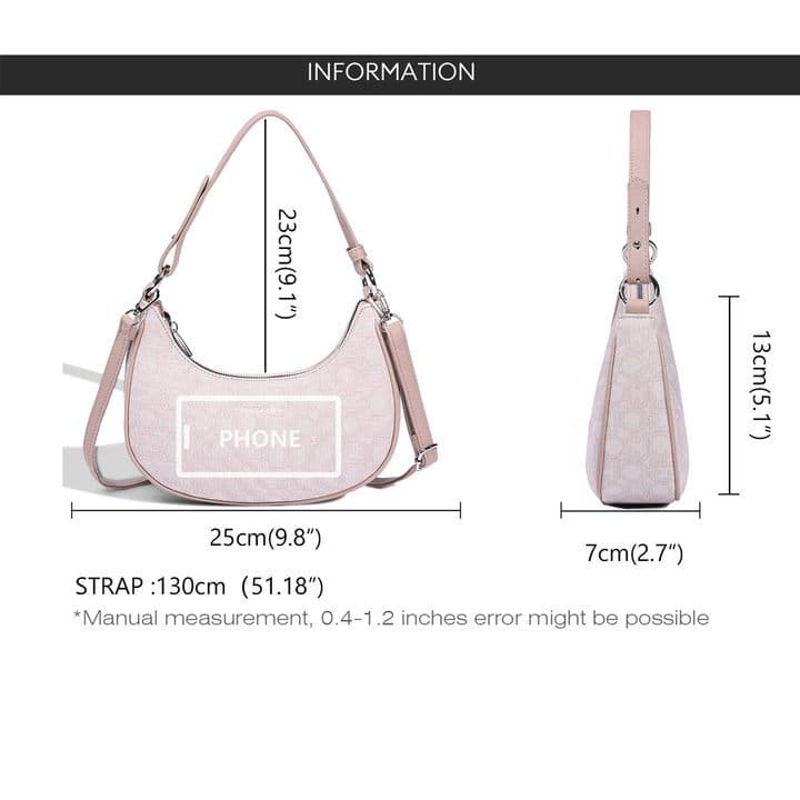 Ảnh David Jones Paris Nữ Kích Thước Nhỏ Cứng Hobo Túi Đeo Ngang Túi Đeo Vai pu Da Nữ Mềm Mại Và Mỏng Túi 3