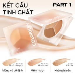 Thumbnail Bảng kem che khuyết điểm COLORKEY 3 màu mịn lâu trôi 3.9g 2