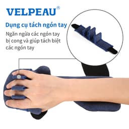 Thumbnail Nẹp tay VELPEAU nghỉ ngơi đột quỵ Cố định ban đêm Nẹp cổ tay với hỗ trợ ngón tay Ổn định ngón tay cái Bọc cơ tay Phục hồi chức năng Viêm khớp Viêm gân Đau ống cổ tay 3