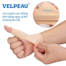 Thumbnail VELPEAU bao tay hỗ trợ ngón cái đàn hồi cao (Một đôi) - Dụng cụ bảo vệ ngón cái mềm mại, có thể giúp giảm đau, viêm khớp, đau khớp, viêm gân, trật khớp, thể thao 3
