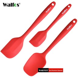Thumbnail Walfos 3 Cái / bộ (đỏ) Thìa Silicon Chịu Nhiệt Cạp Bánh Dụng Cụ Nhà Bếp 1