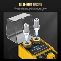 Thumbnail Autool SPT105 Máy kiểm tra bugi ô tô Máy kiểm tra đánh lửa 110V 220V Với chiều cao có thể điều chỉnh máy dò lỗ kép Máy phân tích phích cắm đánh lửa 3