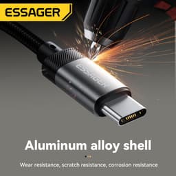 Thumbnail Cáp chuyển đổi âm thanh Essager 3.5mm USB C / L sang 3.5 Jack cắm tai nghe Bộ chuyển đổi AUX 3