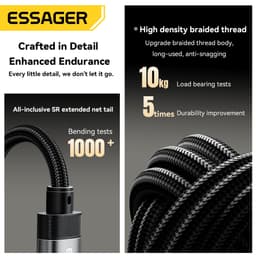 Thumbnail Cáp chuyển đổi âm thanh Essager 3.5mm USB C / L sang 3.5 Jack cắm tai nghe Bộ chuyển đổi AUX 4