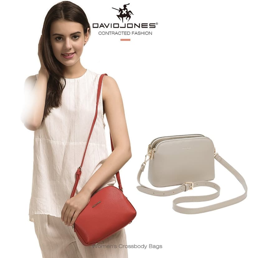 Ảnh David Jones Paris 2025 Xuân Hè Bộ Sưu Tập Mới Thiết Kế Nữ Đeo Ngang Túi Da pu Nữ Mềm Mại Và Mềm Mại 2