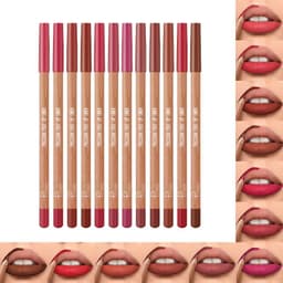 Thumbnail Pudaier Creamy 12 Màu Series Lip Liner Set Matte Lipstick Chống Thấm Nước Lâu Dài Son Lót Bộ Phác Thảo Môi Trang Điểm 2
